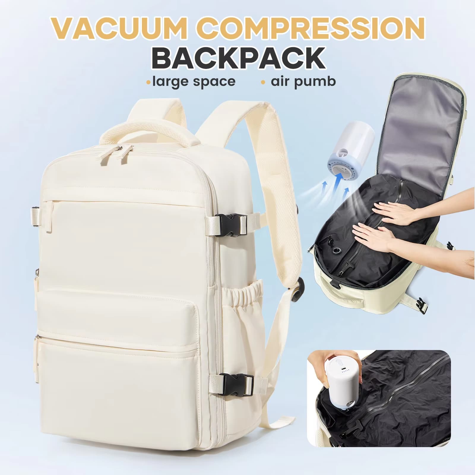 Cabin Size - Vacuum Backpack - Electric Pump
